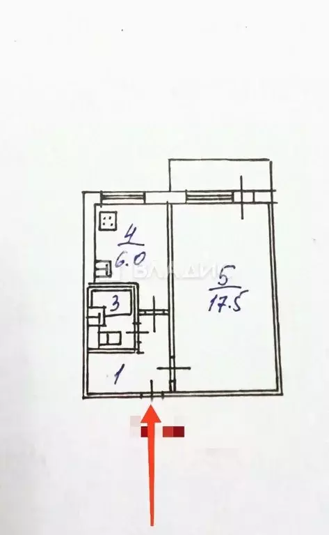 1-к кв. Белгородская область, Белгород ул. Губкина, 4 (32.0 м) - Фото 1