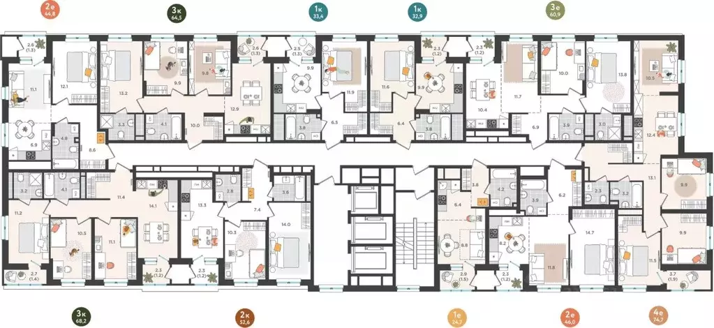 Студия Пермский край, Пермь ул. Куфонина, 1 (24.7 м) - Фото 1