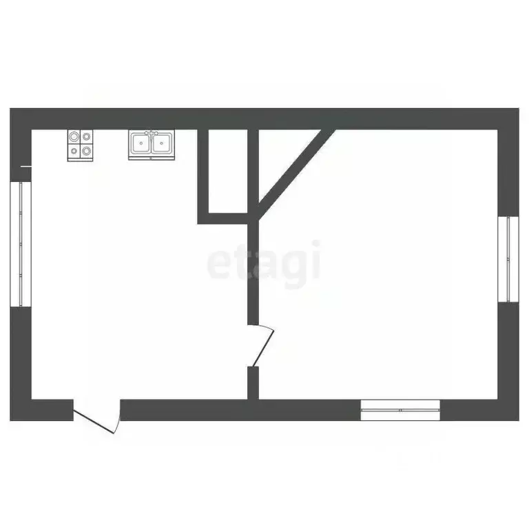 Дом в Севастополь Муссон СНТ, 6 (24 м) - Фото 1