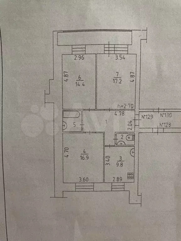 2-к. квартира, 74,5 м, 2/9 эт. - Фото 0