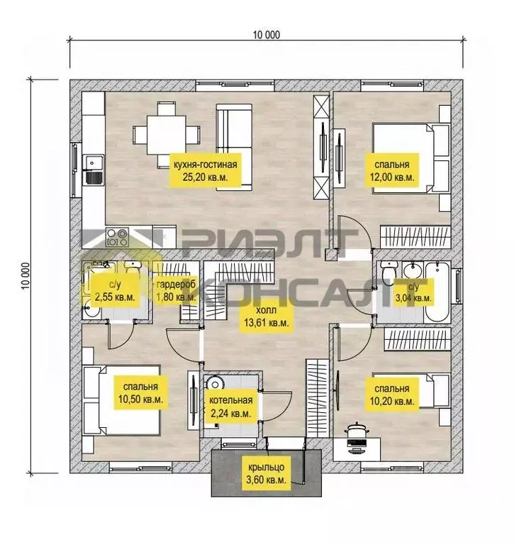 Дом в Омская область, Омский район муниципальный округ, с. Ребровка ... - Фото 2