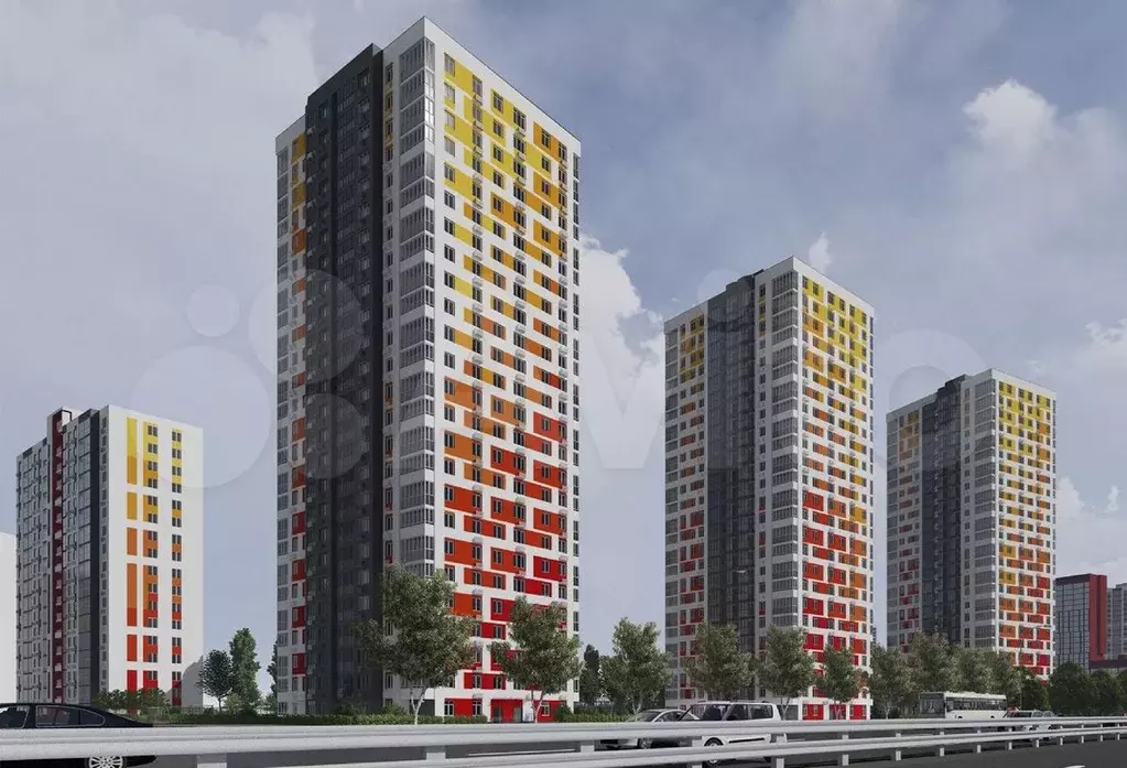 1-к. квартира, 22,7 м, 21/25 эт. - Фото 1