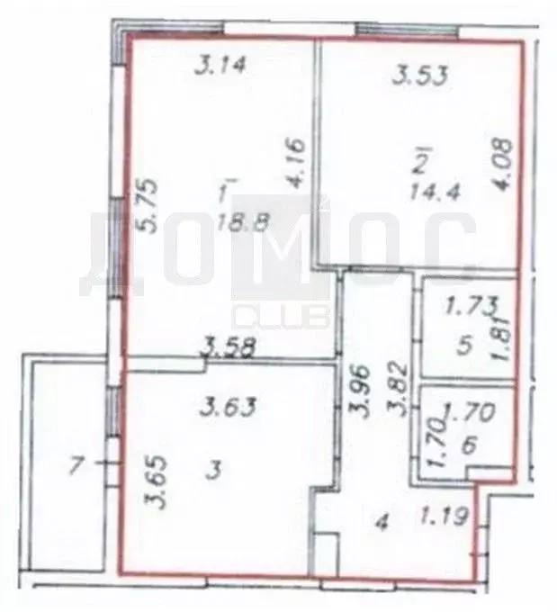 2-к кв. Свердловская область, Екатеринбург ул. Краснолесья, 161 (60.8 ... - Фото 2