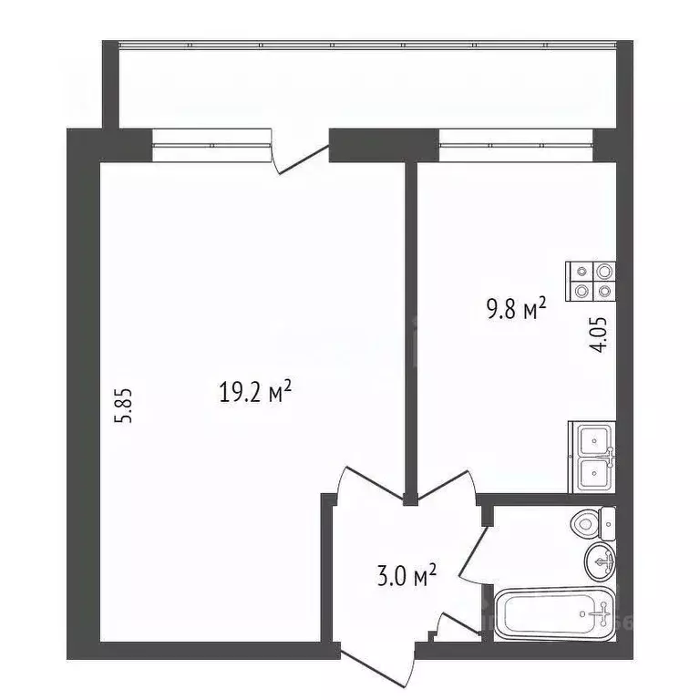 1-к кв. Московская область, Королев ул. Сакко и Ванцетти, 34 (35.1 м) - Фото 2