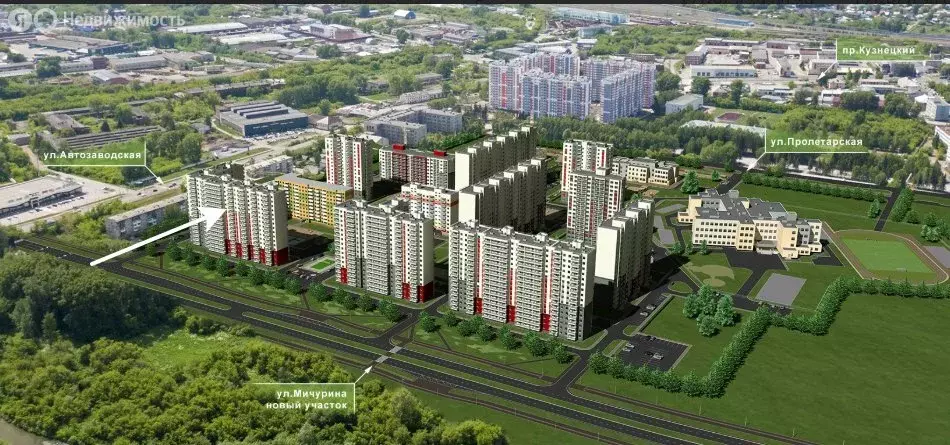 Квартира-студия: Кемерово, Космическая улица, 4Б (26 м) - Фото 2