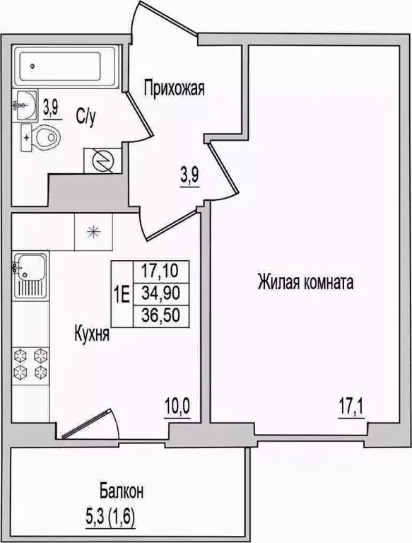1-к кв. Псковская область, Псковский район, Завеличенская волость, д. ... - Фото 1