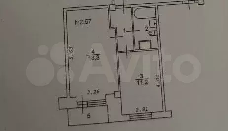 1-к. квартира, 37,1 м, 3/9 эт. - Фото 0