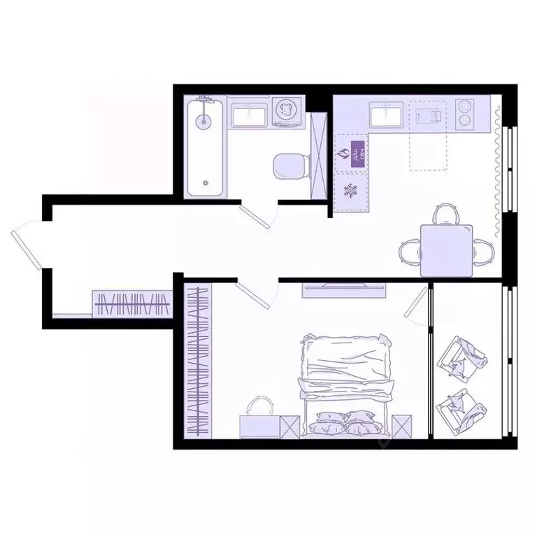 1-к кв. Приморский край, Владивосток Днепровская ул., 25к5 (44.2 м) - Фото 2