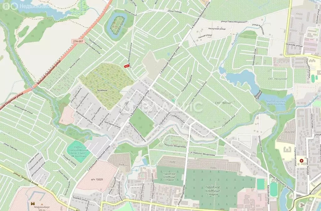 Участок в Калининград, СНТ Подводник, Центральный проезд (6.97 м) - Фото 2