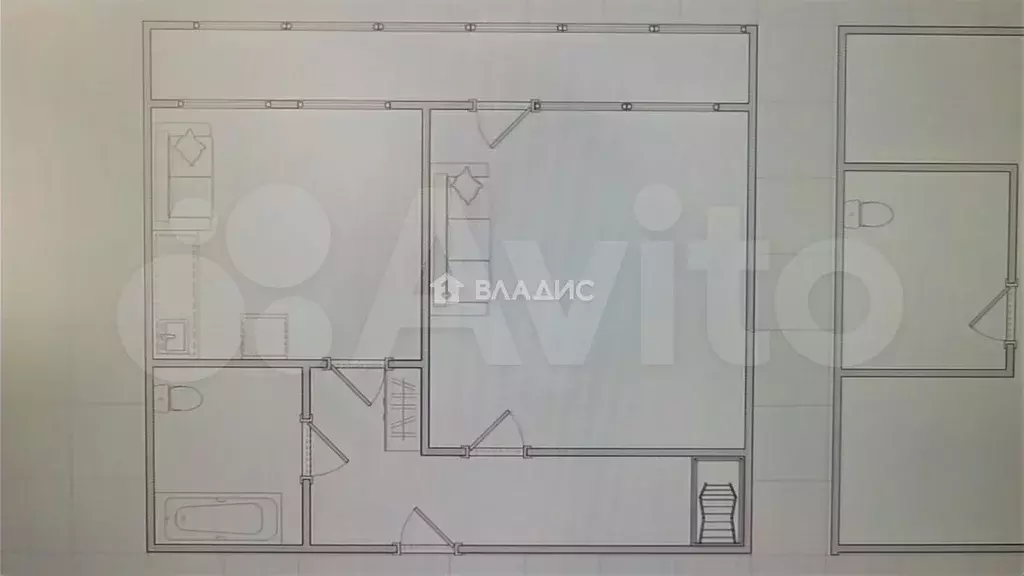 1-к. квартира, 35,4 м, 6/6 эт. - Фото 0