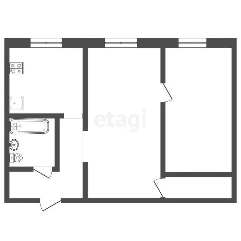 2-комнатная квартира: Пермь, улица Ленина, 73 (39.9 м) - Фото 0