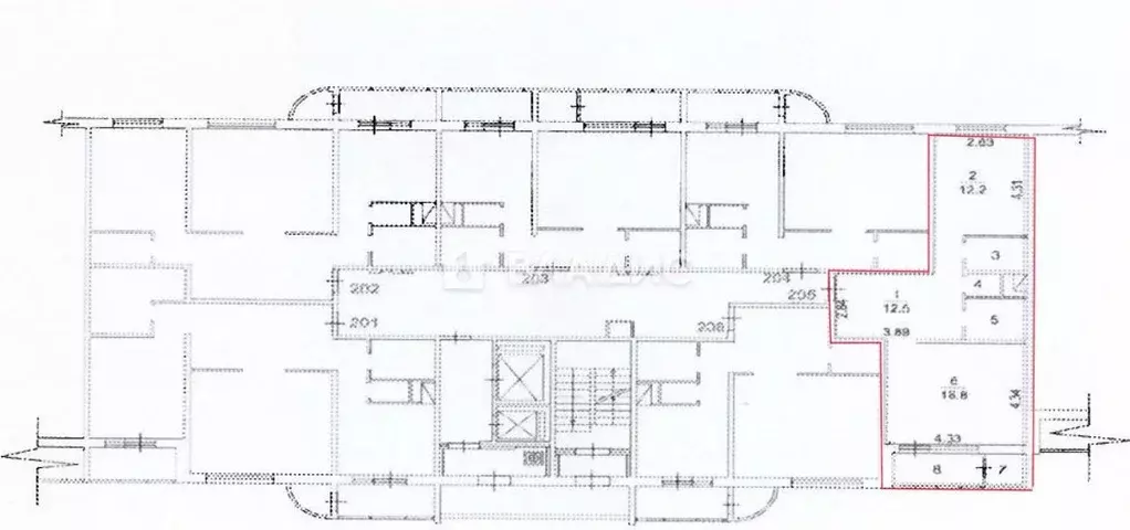 1-к кв. Московская область, Домодедово Авиационный мкр, ул. Ильюшина, ... - Фото 2