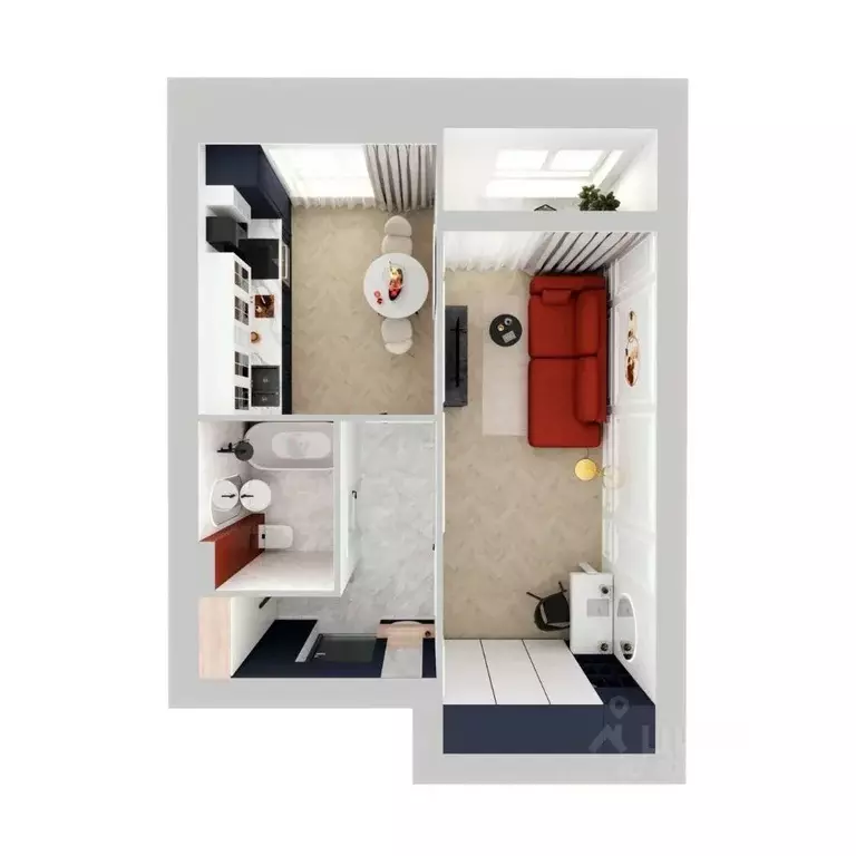 1-к кв. Волгоградская область, Волгоград ул. Атласова, 12 (37.26 м) - Фото 2