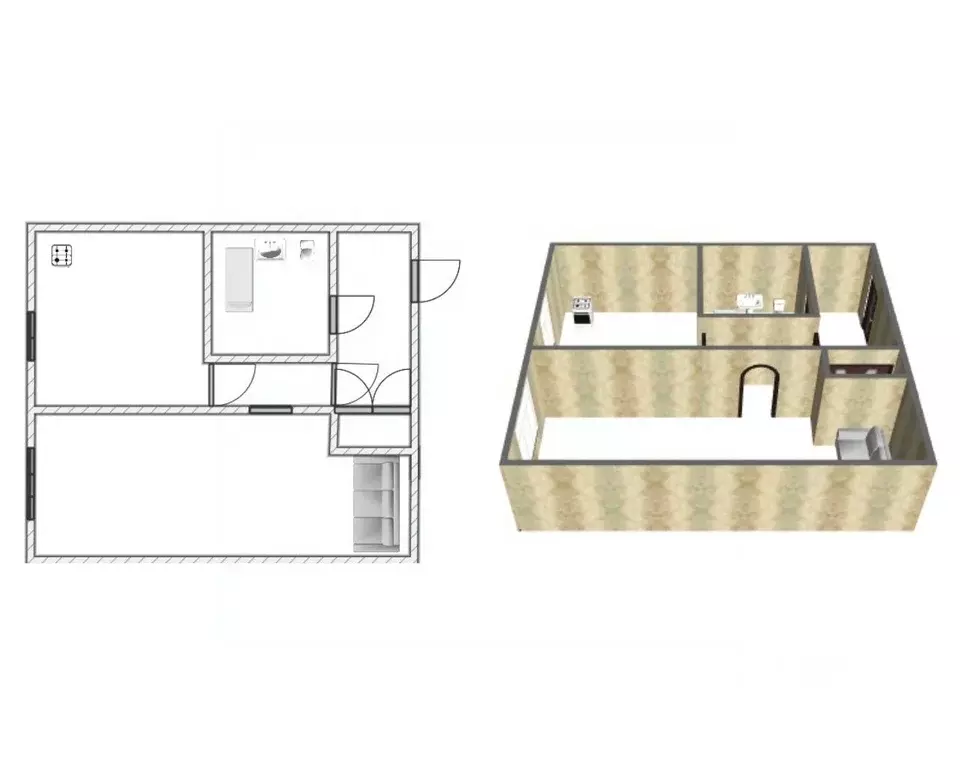 1-к кв. Ленинградская область, Волхов ул. Калинина, 19А (31.8 м) - Фото 2