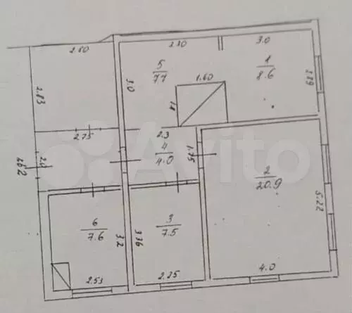 3-к. квартира, 60 м, 1/1 эт. - Фото 0