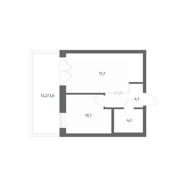 1-к кв. Ленинградская область, Ломоносовский район, Аннинское ... - Фото 1