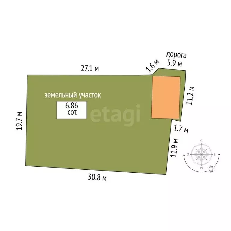 Дом в Чита, ДНТ Садко (60 м) - Фото 1