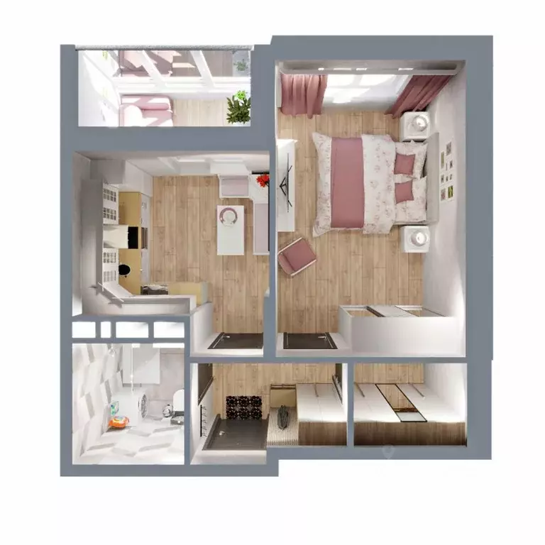 1-к кв. Владимирская область, Владимир бул. Сталинградский, 5 (36.8 м) - Фото 2