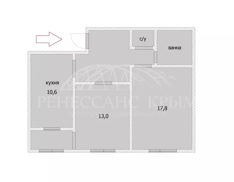 2-комнатная квартира: Севастополь, улица Вакуленчука, 28 (58 м) - Фото 2