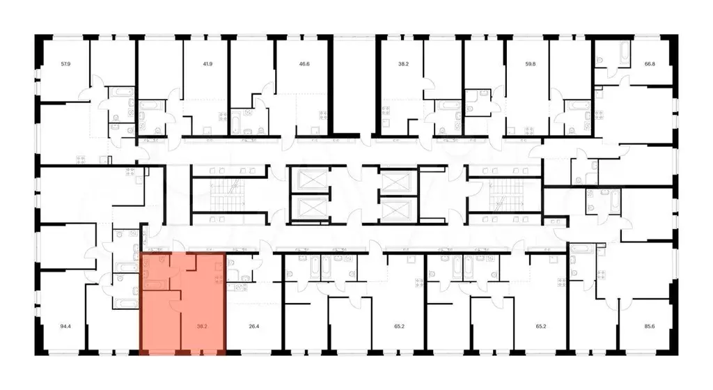 1-к. квартира, 38,4 м, 23/32 эт. - Фото 1