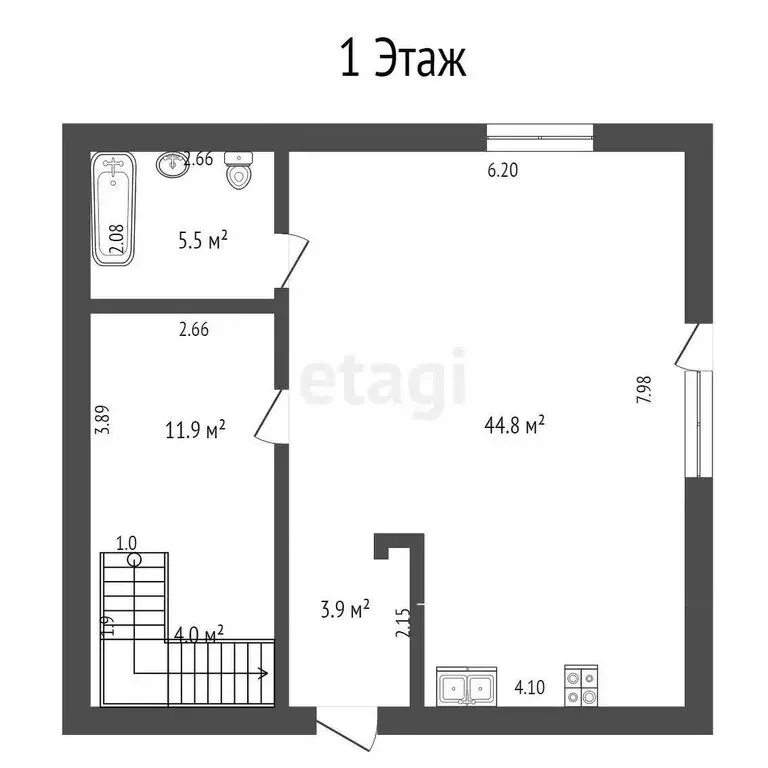 Дом в Туапсе, Российская улица (143.8 м) - Фото 0
