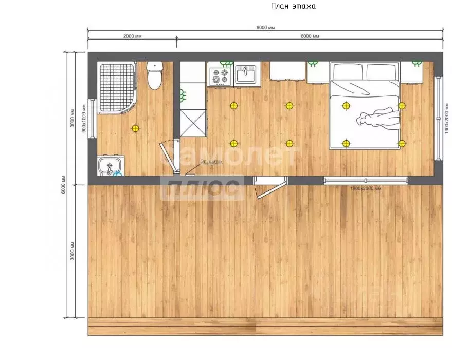 Дом в Курская область, Курск Цыганский Бугор кв-л,  (48 м) - Фото 1