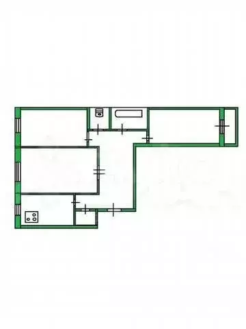 3-комнатная квартира: Тула, улица Галкина, 19 (65 м) - Фото 1