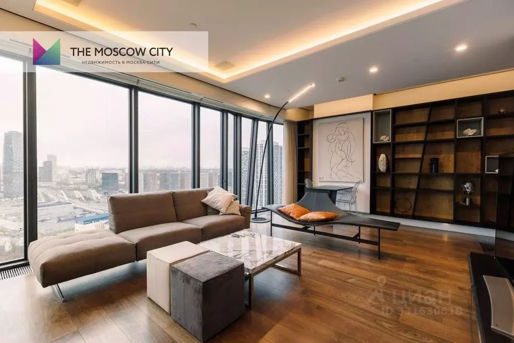 2-к кв. Москва 1-й Красногвардейский проезд, 21с2 (91.0 м) - Фото 1