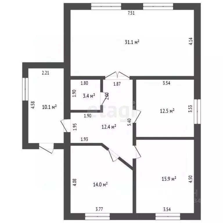 Дом в Вологодская область, Великоустюгский муниципальный округ, д. ... - Фото 1