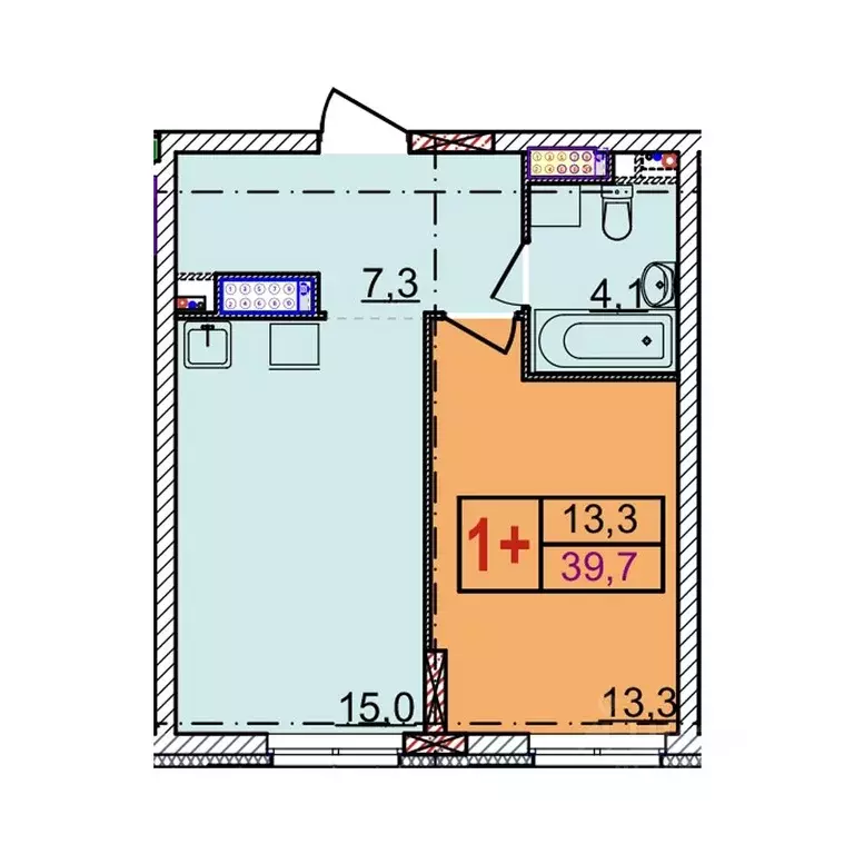 1-к кв. Нижегородская область, Нижний Новгород Квартет жилой комплекс ... - Фото 0