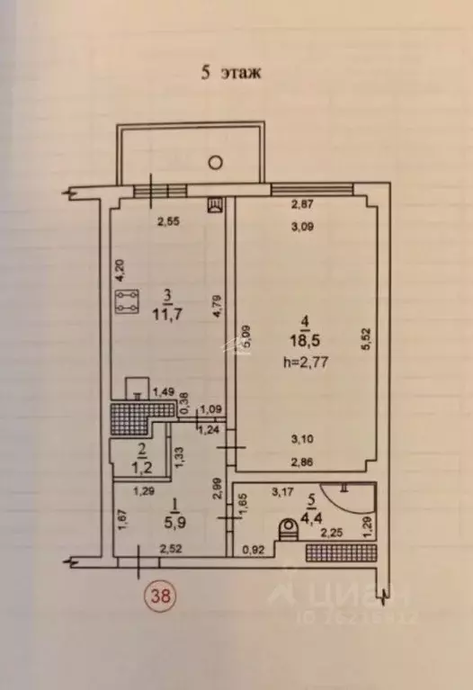 1-к кв. Севастополь ул. Артдивизионовская, 4 (43.0 м) - Фото 2