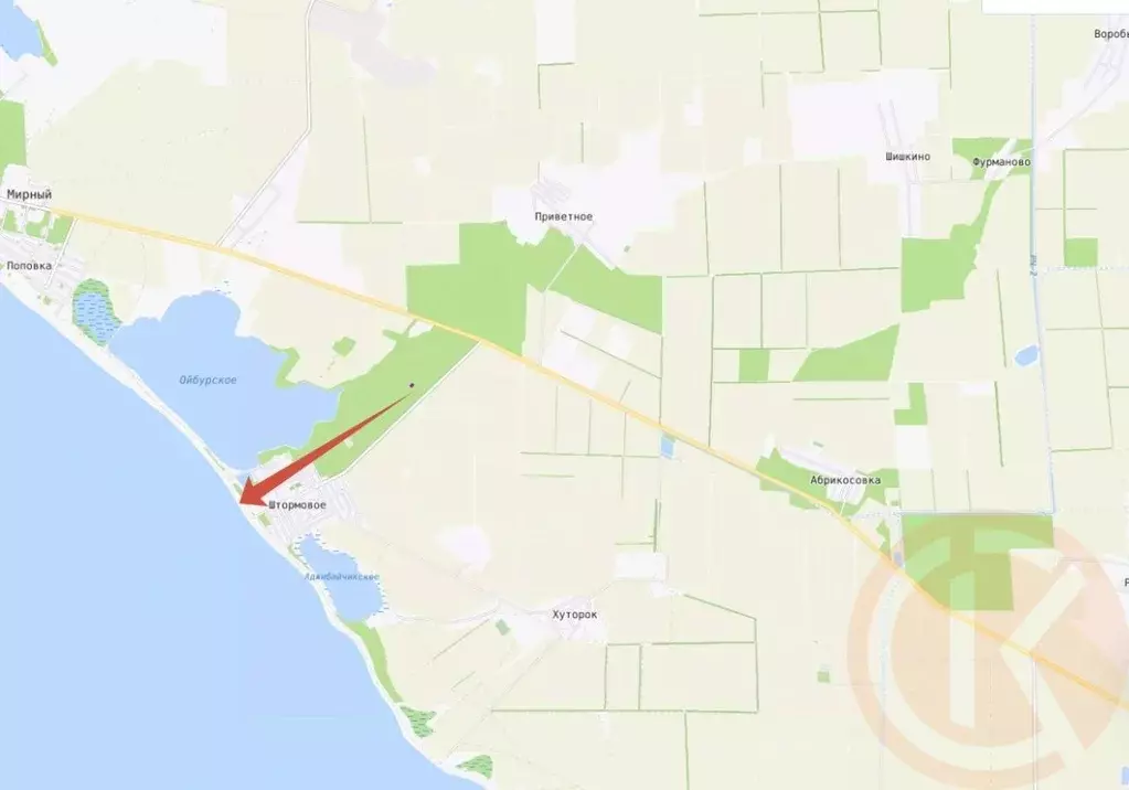 Участок в Крым, Сакский район, с. Штормовое  (6.28 сот.) - Фото 1