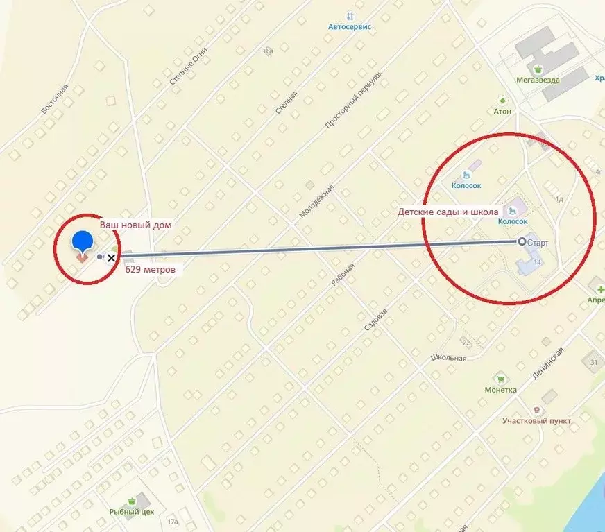 Участок в Оренбургская область, Оренбургский район, пос. Ленина ... - Фото 2