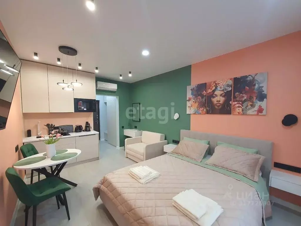 Студия Крым, Алушта ул. Западная (30.0 м) - Фото 0