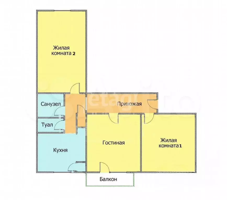 3-к. квартира, 78 м, 3/9 эт. - Фото 0