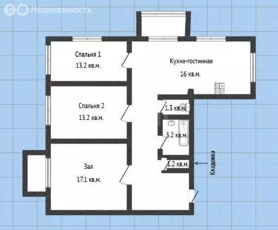 3-комнатная квартира: Саратов, Большая Горная улица, 160 (75.6 м) - Фото 1