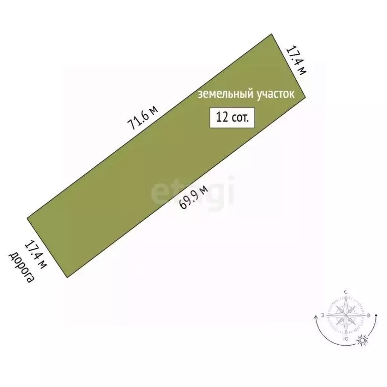 Участок в Владимирская область, Муром д. Березовка, ул. Плодовая (12.0 ... - Фото 2