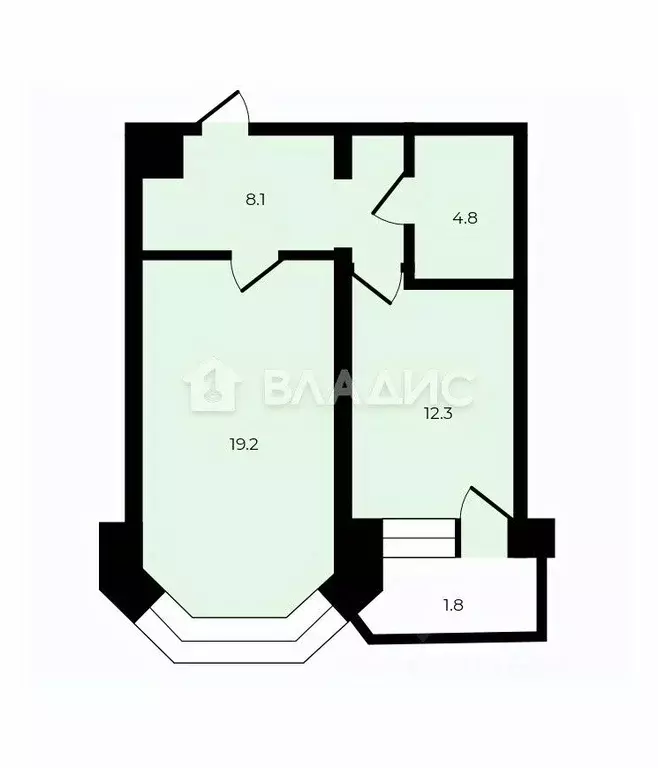 1-к кв. Московская область, Люберцы Октябрьский просп., 8к2 (43.6 м) - Фото 2