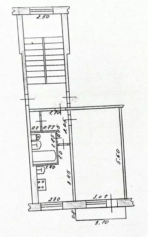 1-комнатная квартира: Валуйки, улица Котовского, 20 (30.2 м) - Фото 1