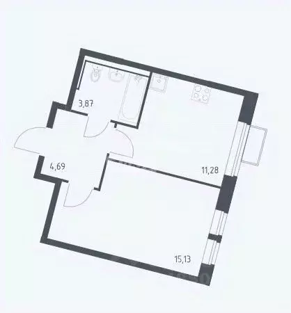2-к кв. Москва Ленинградское ш., 229Вк1 (36.3 м) - Фото 2