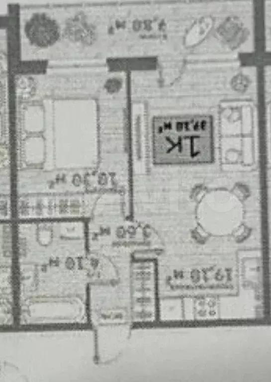 1-к. квартира, 37,1 м, 3/4 эт. - Фото 0