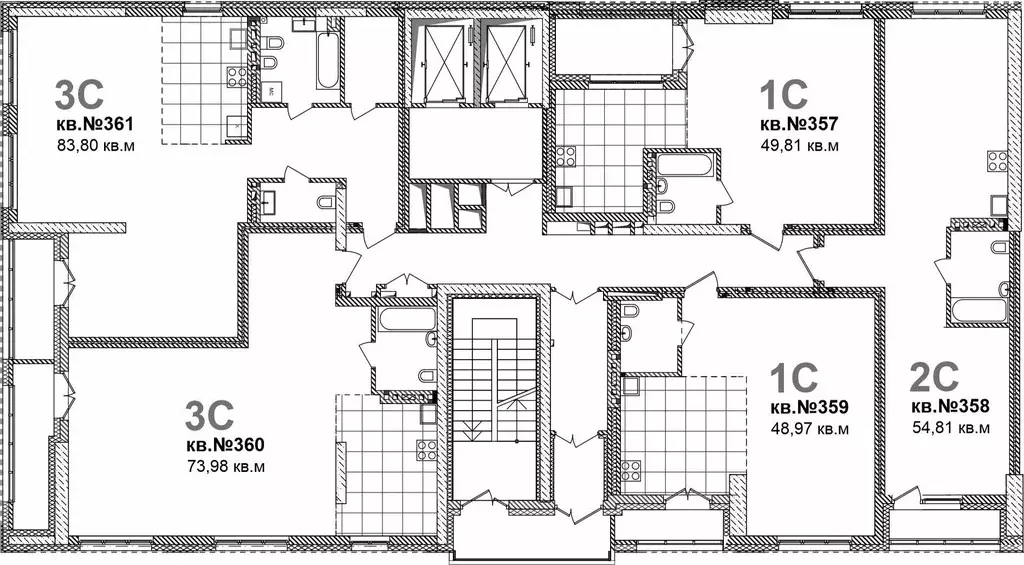 3-к кв. Новосибирская область, Новосибирск Садовая ул., 17 (73.98 м) - Фото 1