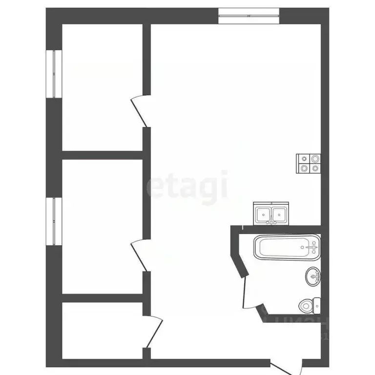 2-к кв. Московская область, Одинцово Можайское ш., 122 (69.0 м) - Фото 1