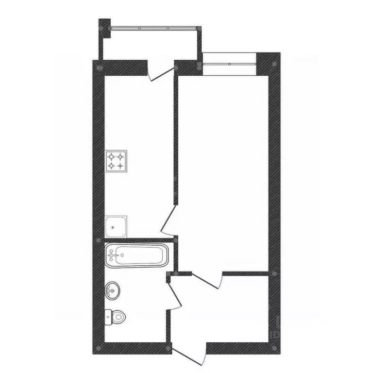 1-к кв. Башкортостан, Уфа бул. Давлеткильдеева, 5 (31.0 м) - Фото 1
