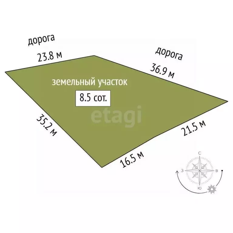 Участок в Тюменская область, Тюменский муниципальный округ, д. ... - Фото 2