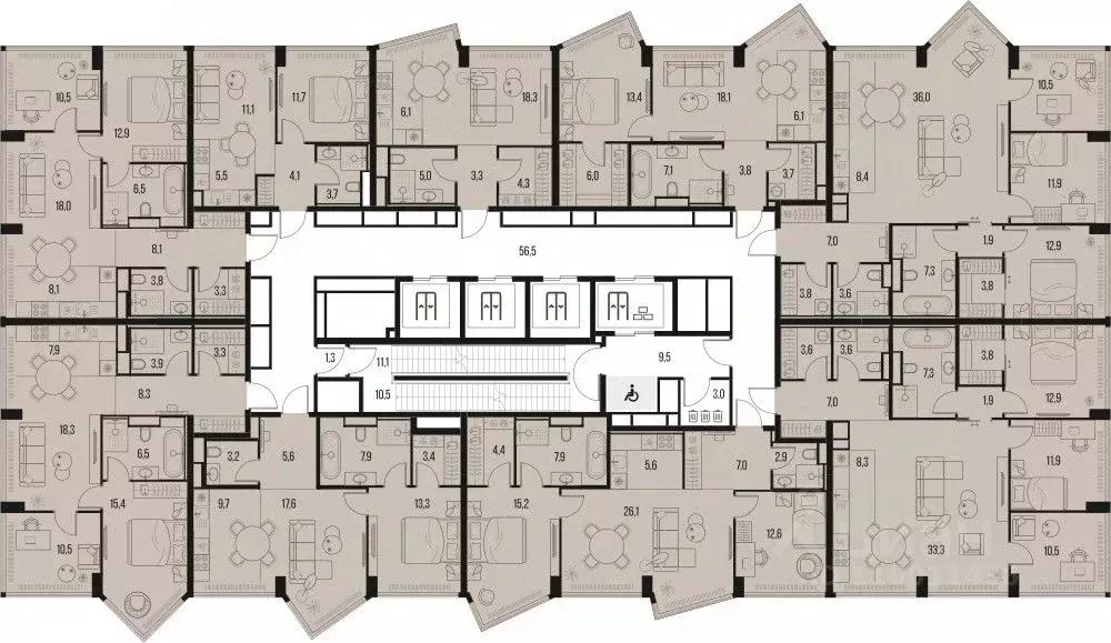 3-к кв. Москва Летниковская ул., 11к1 (74.1 м) - Фото 1