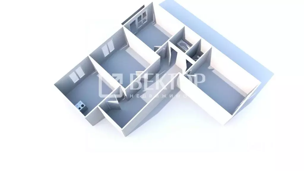 3-к кв. Костромская область, Волгореченск ул. Имени 50-летия ... - Фото 2