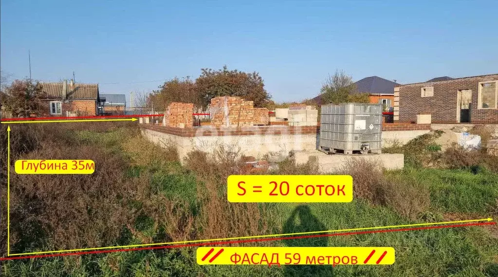 Участок в Краснодарский край, Тимашевск Приречная ул., 66 (20.0 сот.) - Фото 1