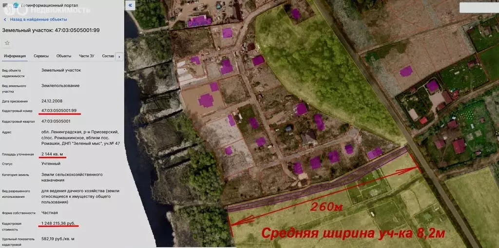 Участок в посёлок Ромашки, коттеджный посёлок Зелёный мыс (21.5 м) - Фото 2