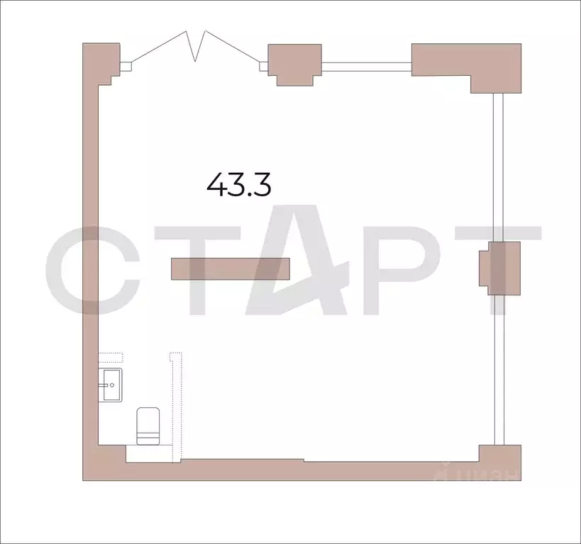 Офис в Новосибирская область, Новосибирск Мылзавод жилой комплекс (43 ... - Фото 1